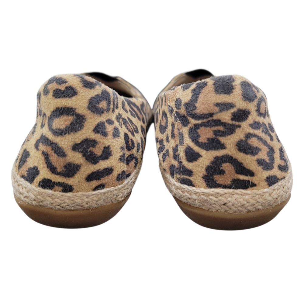 Clarks Espadrille Danelly Sky Leather Leopard Print Slip On Shoes Women’s 8.5 - Picture 10 of 15